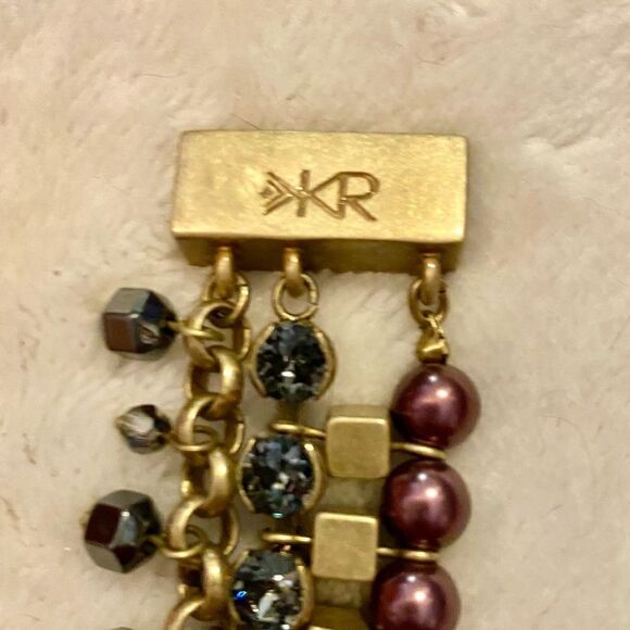 ☘️✨🧚🏽♂️- Silpada KR brass bracelet with beads - Picture 4 of 4